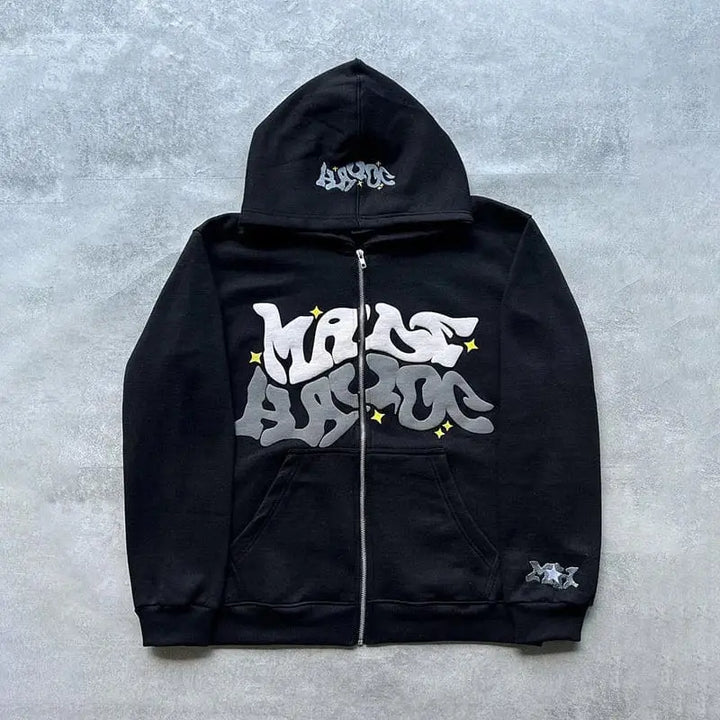 Y2k zip-up sweatshirt for stylish comfort