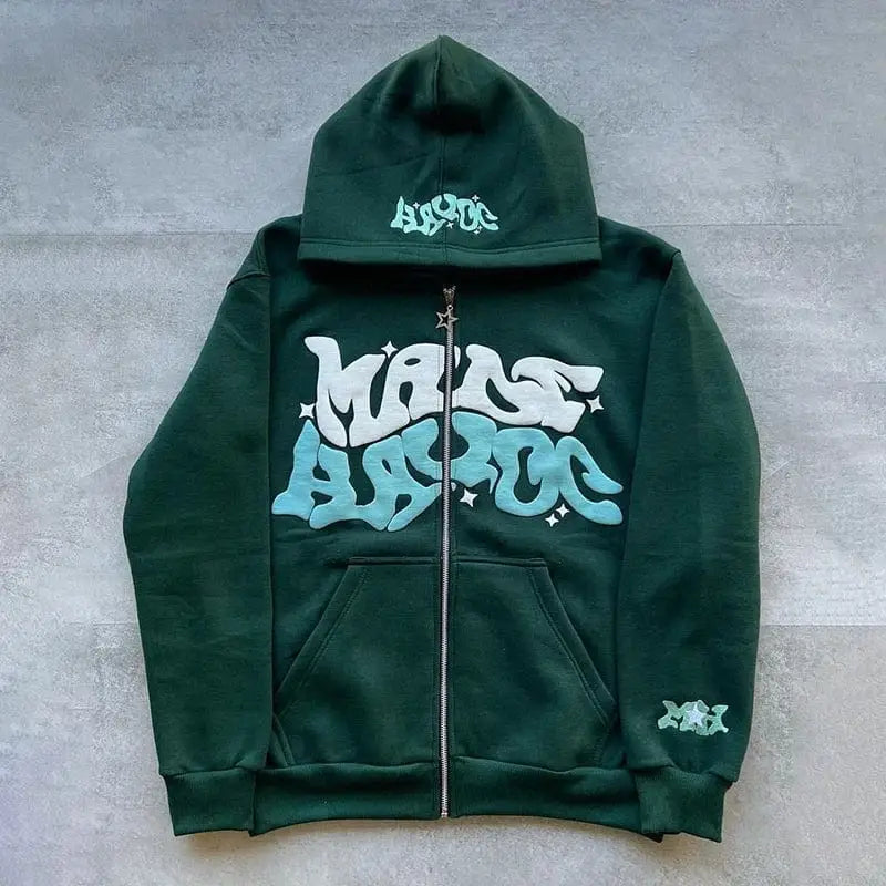 Y2k zip-up sweatshirt for stylish comfort