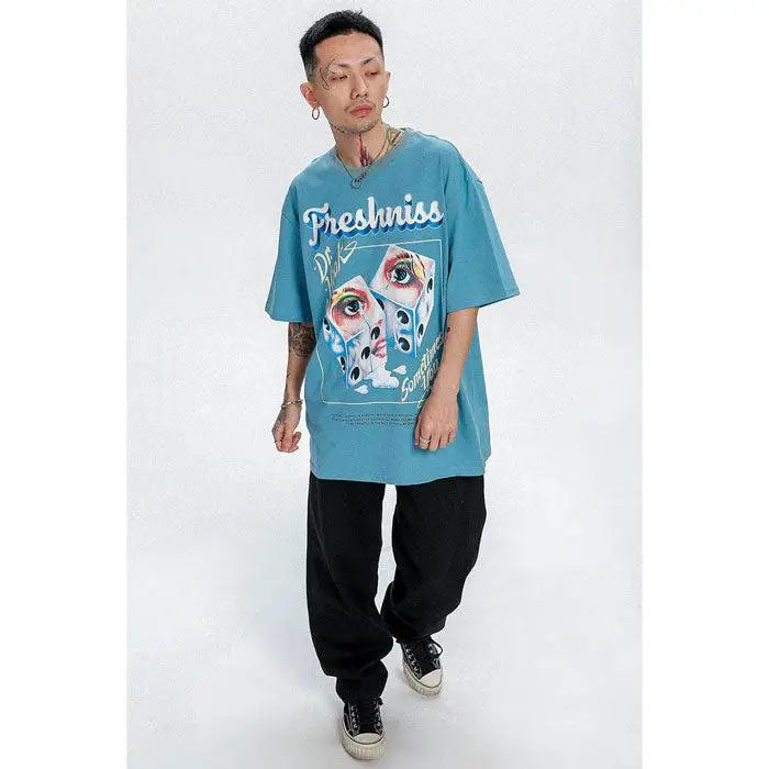 Oversized japanese t-shirt for urban fashion enthusiasts