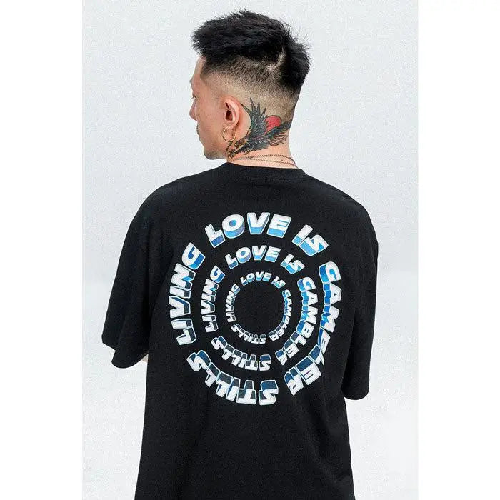 Oversized japanese t-shirt for urban fashion enthusiasts