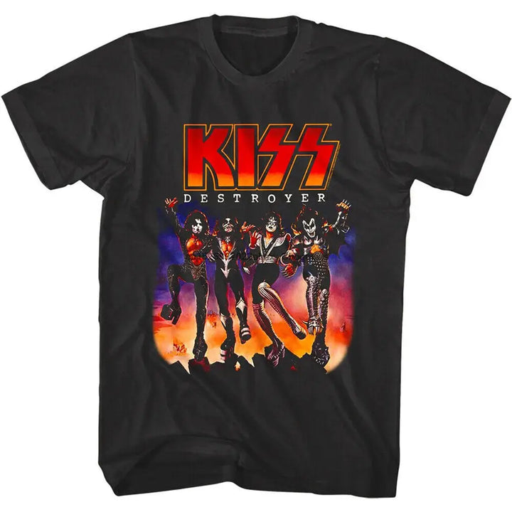 Metal kiss y2k t-shirt for a gothic streetwear look - 2 / xs