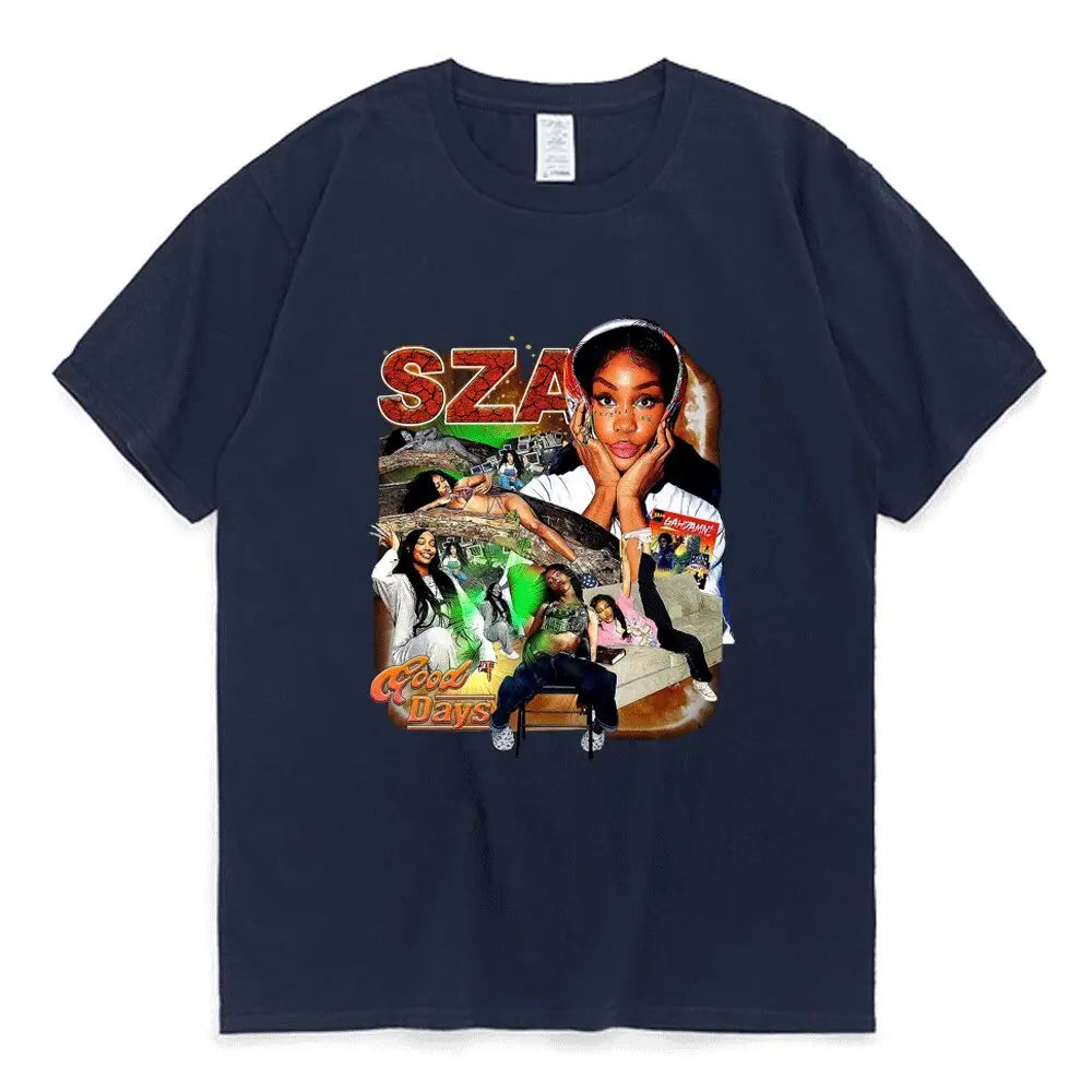 T-shirt sza fashion y2k - streetwear r&b essentiel - 3 / s