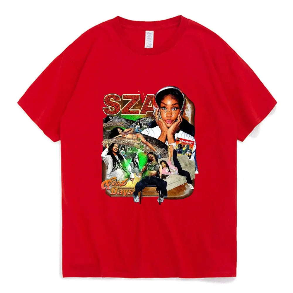 T-shirt sza fashion y2k - streetwear r&b essentiel - 4 / s