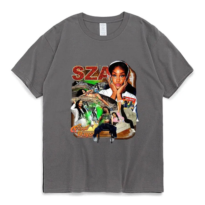 T-shirt sza fashion y2k - streetwear r&b essentiel - 6 / s