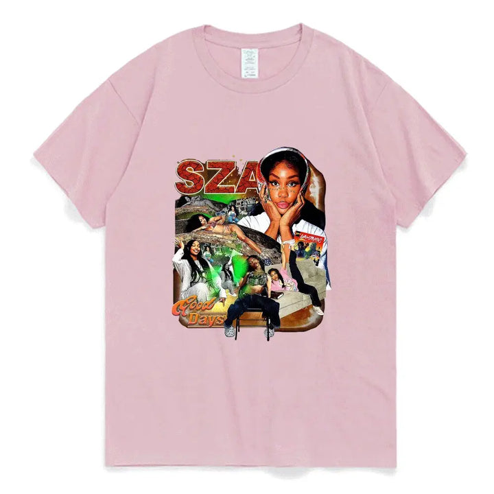 T-shirt sza fashion y2k - streetwear r&b essentiel - 7 / s