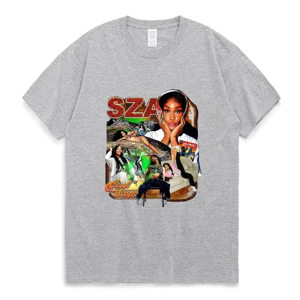 T-shirt sza fashion y2k - streetwear r&b essentiel - 8 / s