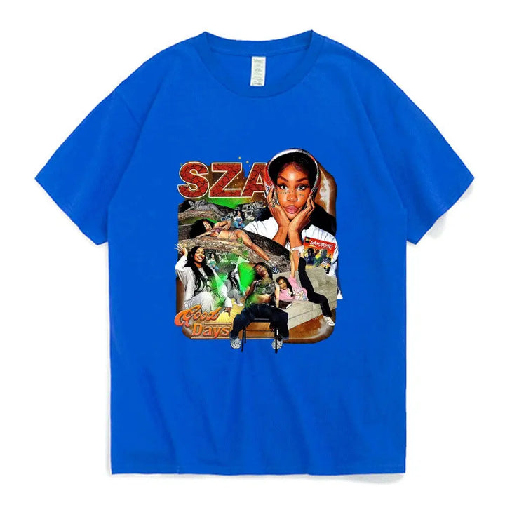 T-shirt sza fashion y2k - streetwear r&b essentiel - 9 / s