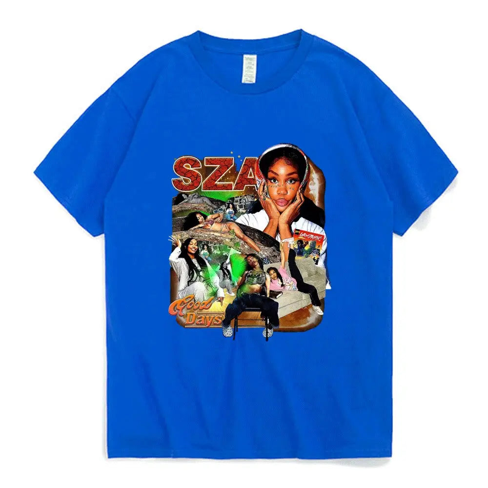 T-shirt sza fashion y2k - streetwear r&b essentiel - 9 / s