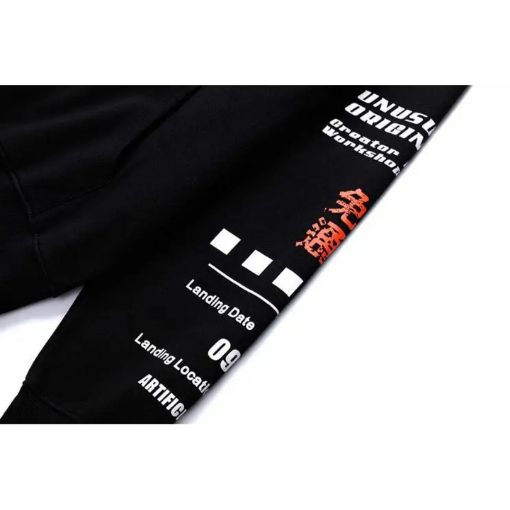 Japanese letter print y2k hoodie for stylish streetwear fashion - hoodies