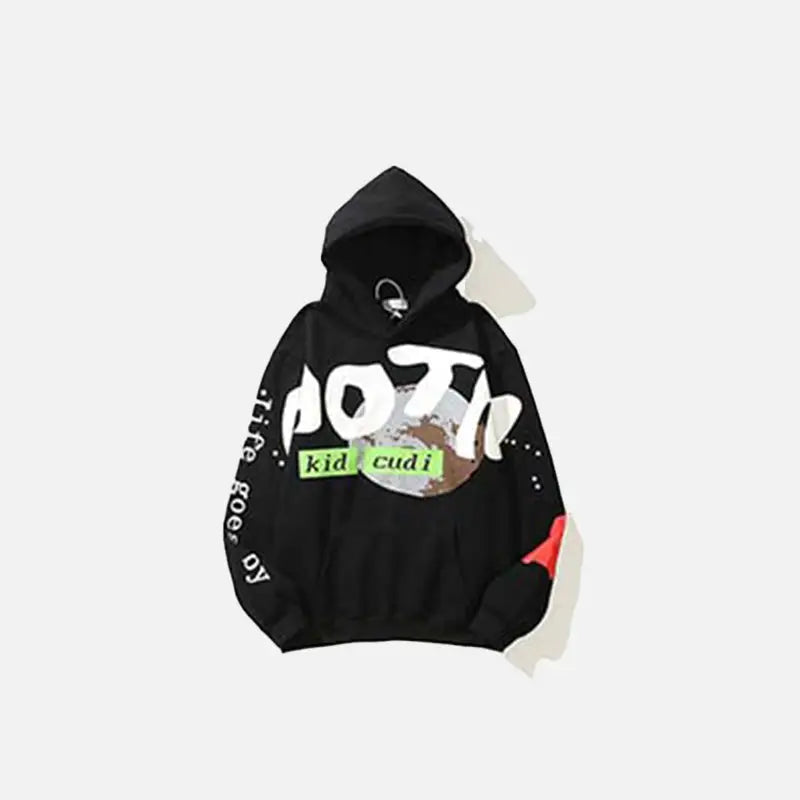 Chosen kid cudi y2k hoodie for ultimate comfort and style - black / s - hoodies