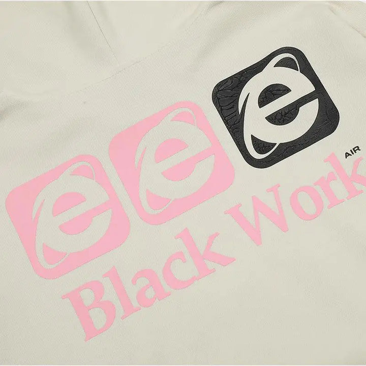 Luxury y2k streetwear hoodie with letter embroidery and star pattern - hoodies