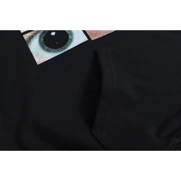 Eyes y2k wall hoodie for vintage streetwear fans - hoodies