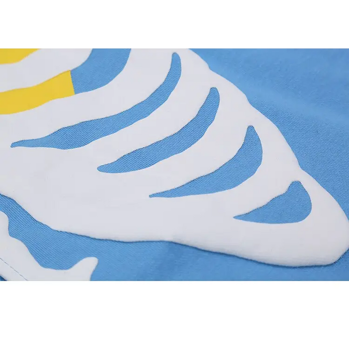 Y2k skeleton chest zip hoodie with unique thoracic design - hoodies