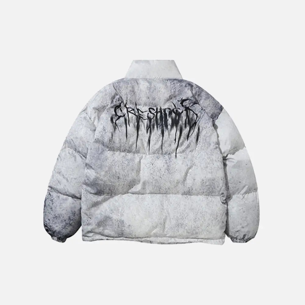 Vibrant tie-dye quilted jacket for y2k fashion enthusiasts - jackets