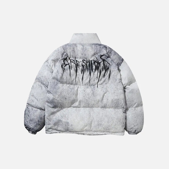 Vibrant tie-dye quilted jacket for y2k fashion enthusiasts - jackets