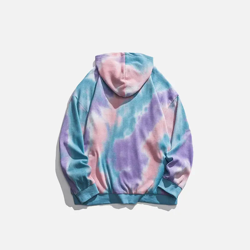 Y2k tie-dye zip hoodie from the streetwear collection - hoodie