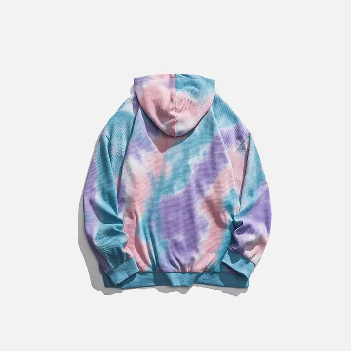 Y2k tie-dye zip hoodie from the streetwear collection - hoodie