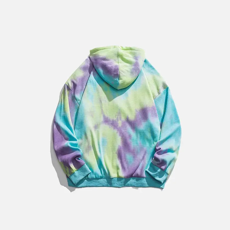 Y2k tie-dye zip hoodie from the streetwear collection - hoodie