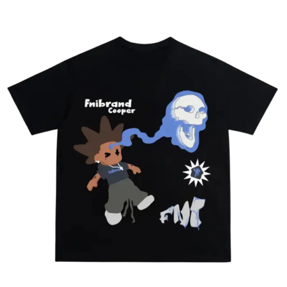 T-shirt many thoughts tee y2k - mode urbaine et confort - black / s