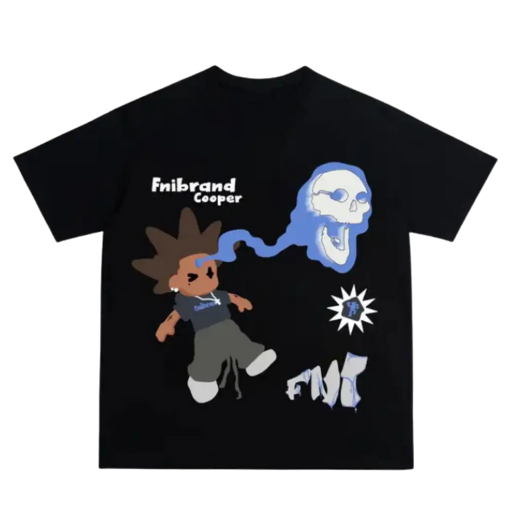 T-shirt many thoughts tee y2k - mode urbaine et confort - black / s