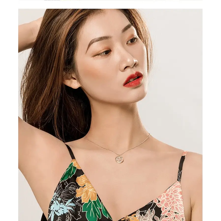 Sterling silver tree of life pendant necklace with zirconia stones - necklaces