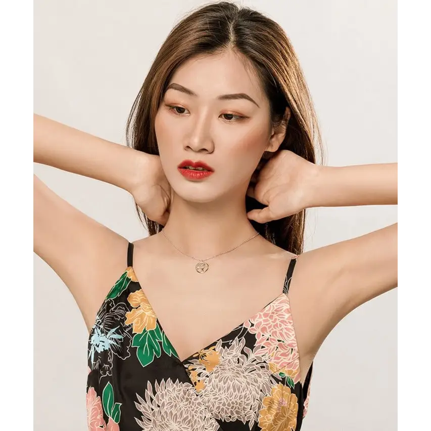 Sterling silver tree of life pendant necklace with zirconia stones - necklaces