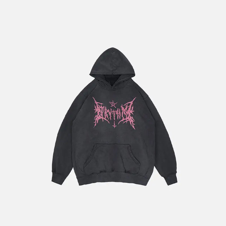 Y2k demon truth hoodie for ultimate urban style and comfort - pink / m - hoodies