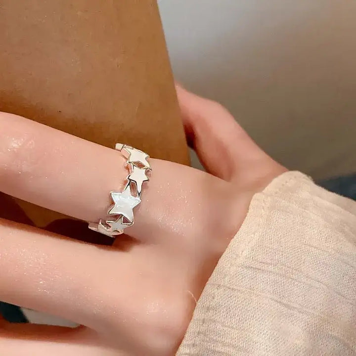 Y2k twisted star open ring for a dazzling style statement - 1 - rings