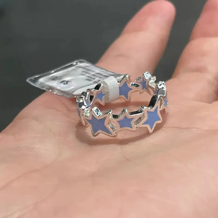 Y2k twisted star open ring for a dazzling style statement - 3 - rings