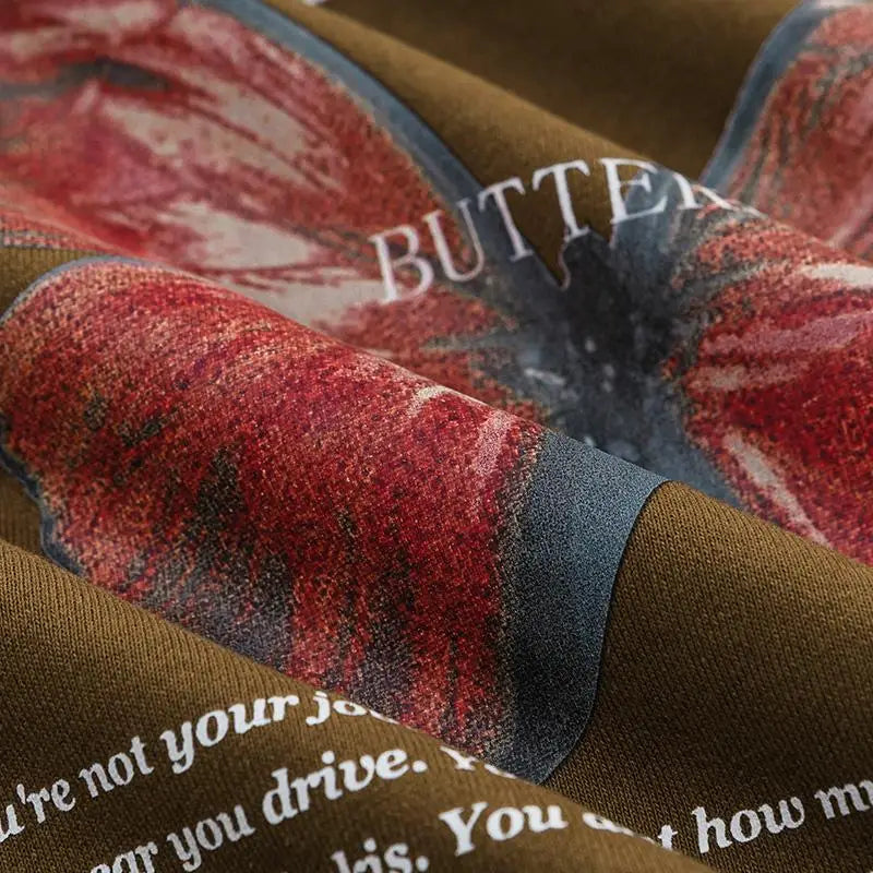 Inseparable butterfly graphic hoodie in y2k streetwear style - hoodies