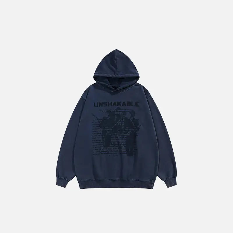 Y2k music band hoodie in premium cotton and polyester - navyblue / s - hoodies