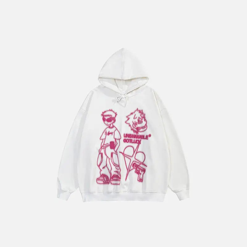 Y2k unshakable youth hoodie for style and comfort - white / s - hoodies
