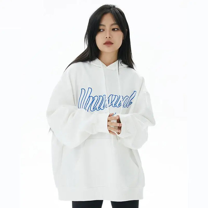 Unusual y2k letter print hoodie for stylish streetwear collections - hoodies