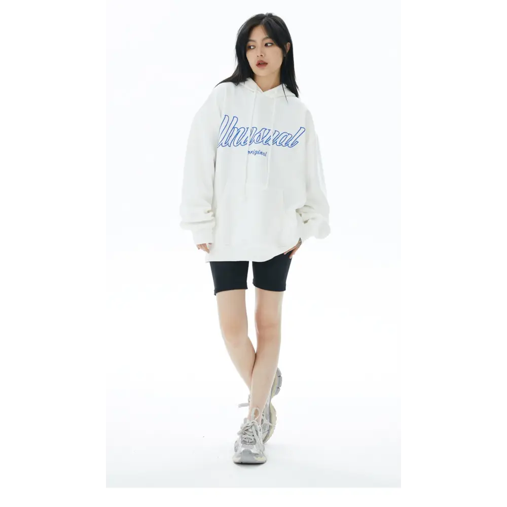Unusual y2k letter print hoodie for stylish streetwear collections - hoodies