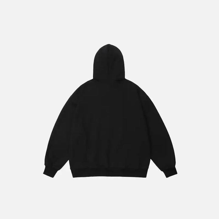 Us letter embroidered hoodie for y2k streetwear style - hoodies