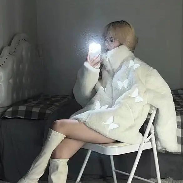 Heart aesthetic y2k jacket in comfort style - 2 / s