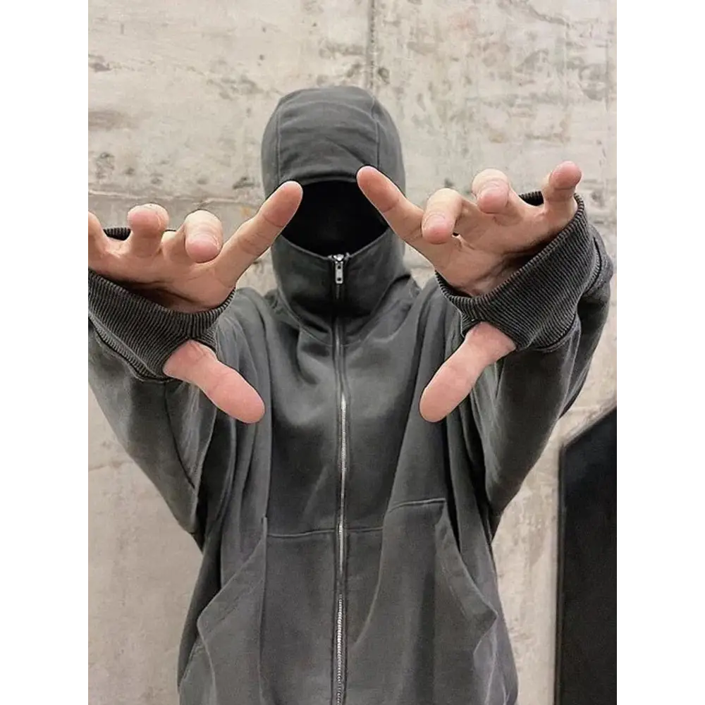 Y2k hooded jacket - urban elegance and comfort