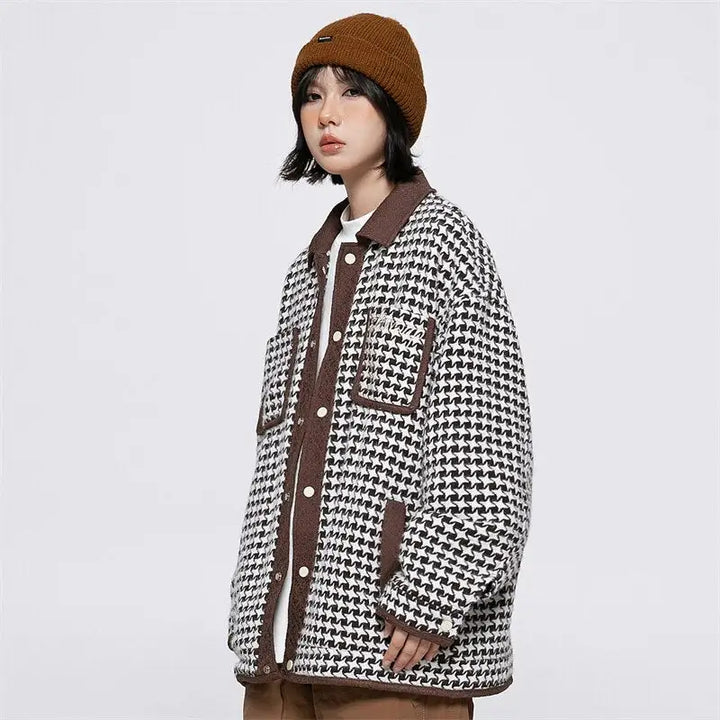 Y2k vintage 90s plaid jacket for stylish outerwear