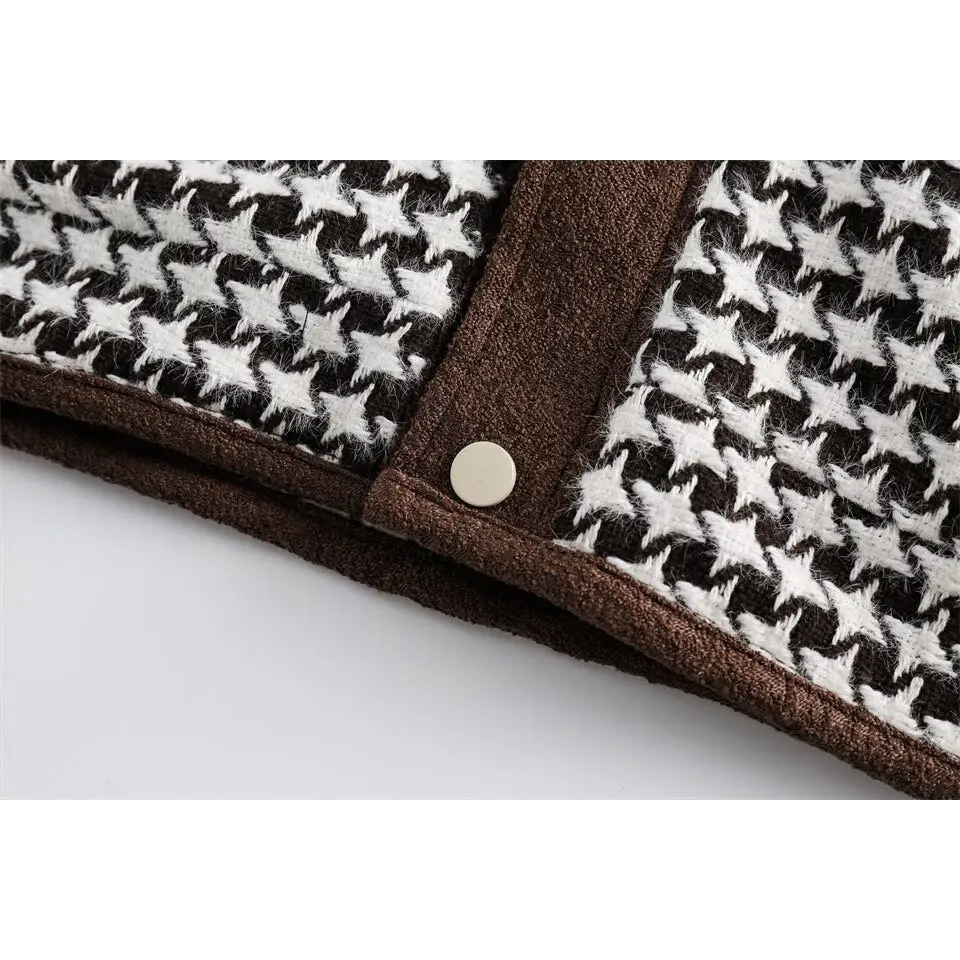 Y2k vintage 90s plaid jacket for stylish outerwear