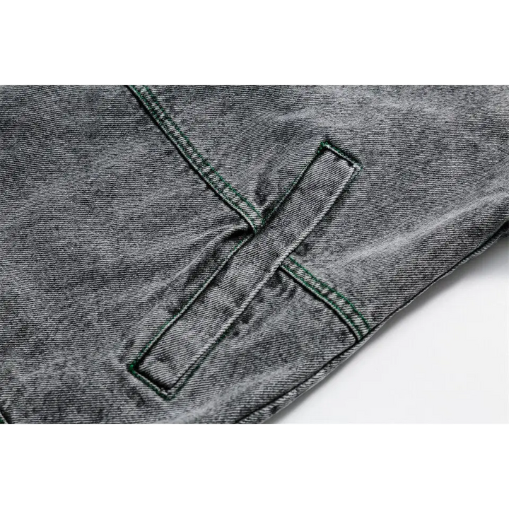 Y2k vintage denim jacket for trendy streetwear styles