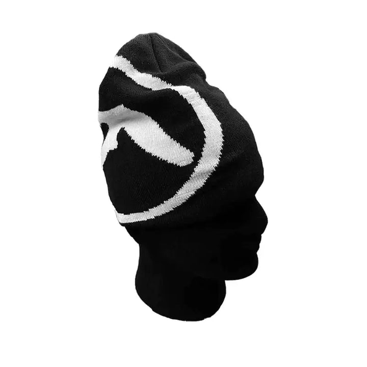 Y2k vintage gothic beanie with classic letter print - beanies