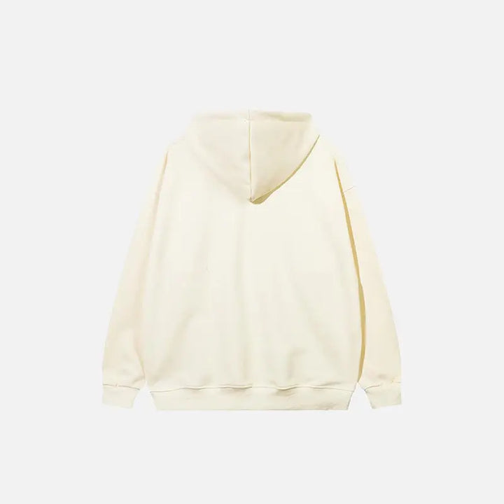 Vintage letter print oversized hoodie for y2k style and comfort - hoodies