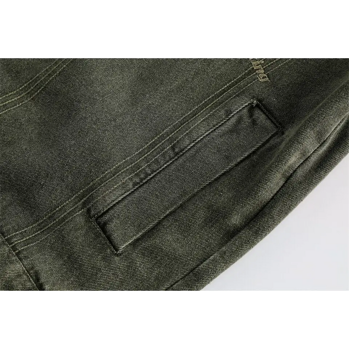 Vintage oversized denim jacket from y2k streetwear collection