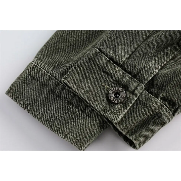 Vintage oversized denim jacket from y2k streetwear collection