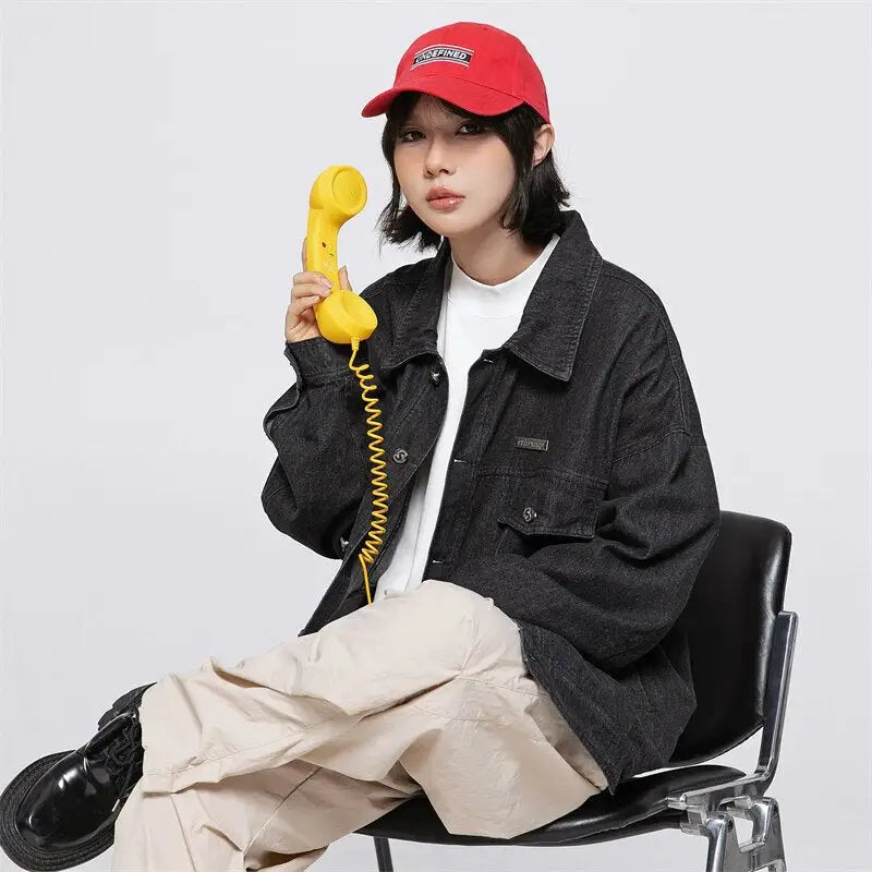 Y2k vintage oversized denim jacket collection