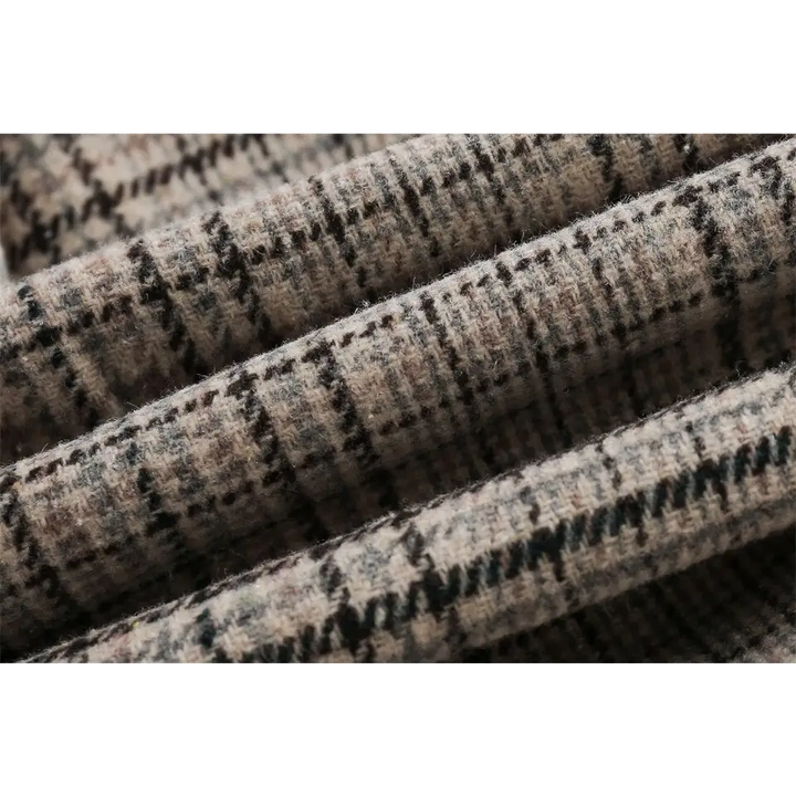 Original y2k checked jacket in soft polyester