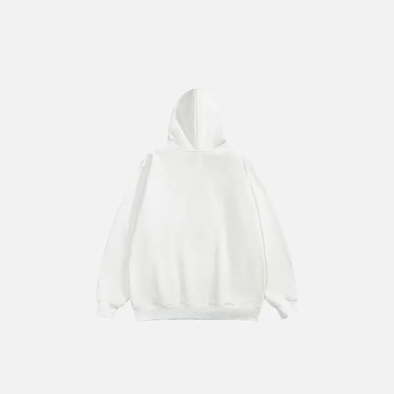 Y2k vintage star graphic letter print hoodie for trendy streetwear - hoodies