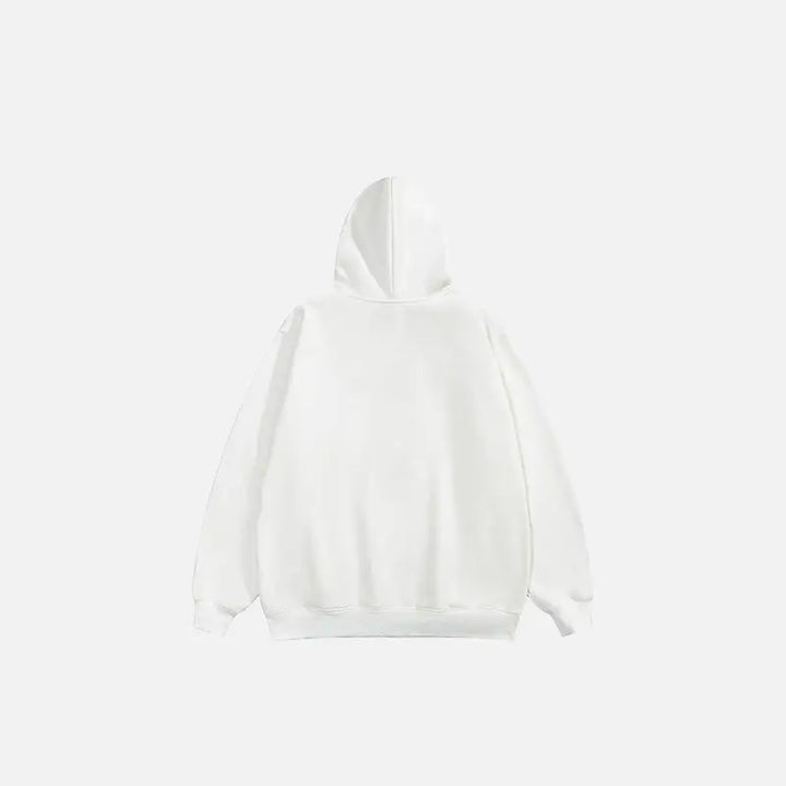 Y2k vintage star graphic letter print hoodie for trendy streetwear - hoodies