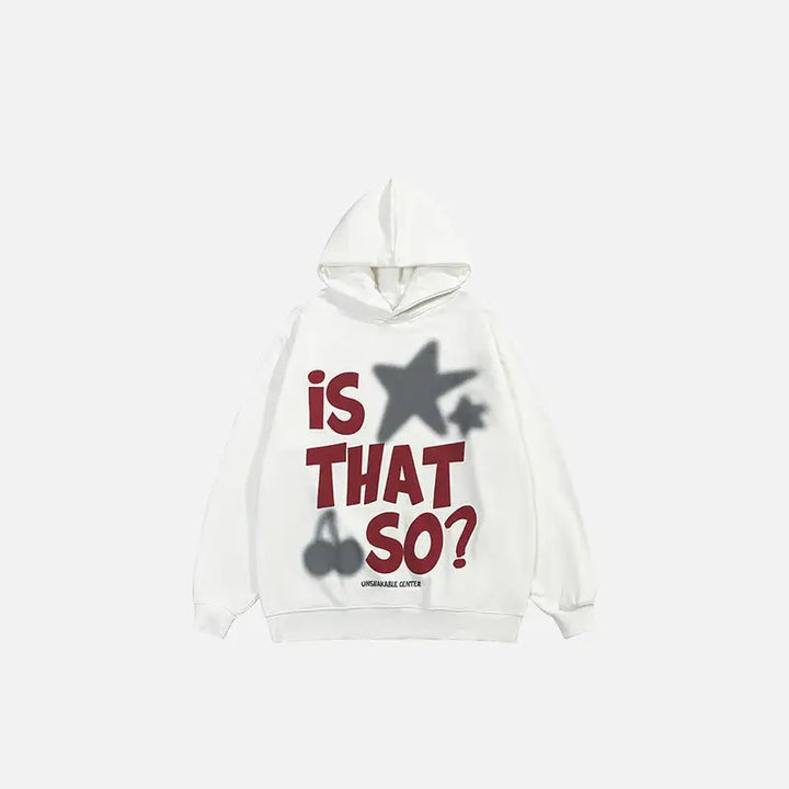 Y2k vintage star graphic letter print hoodie for trendy streetwear - white / s - hoodies
