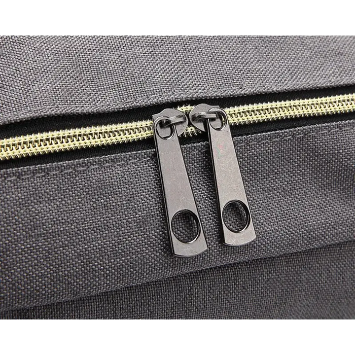 Vintage unisex waterproof backpack with large capacity and zip pockets